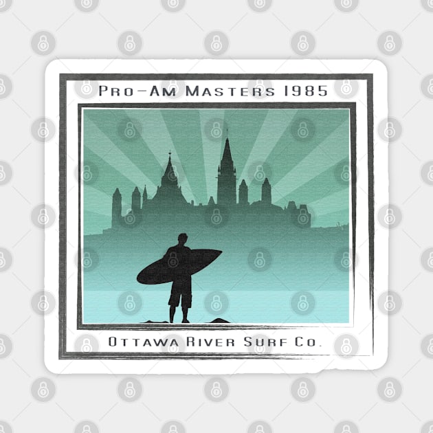 Ottawa Pro-Am Masters Surf 1985 Magnet by Seigi