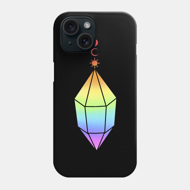 Rainbow Witch Pride Pendant Phone Case by TheDoodlemancer