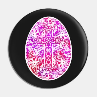 Pink, Violet and White Easter Egg Pysanky Style | Cherie's Art(c)2021 Pin