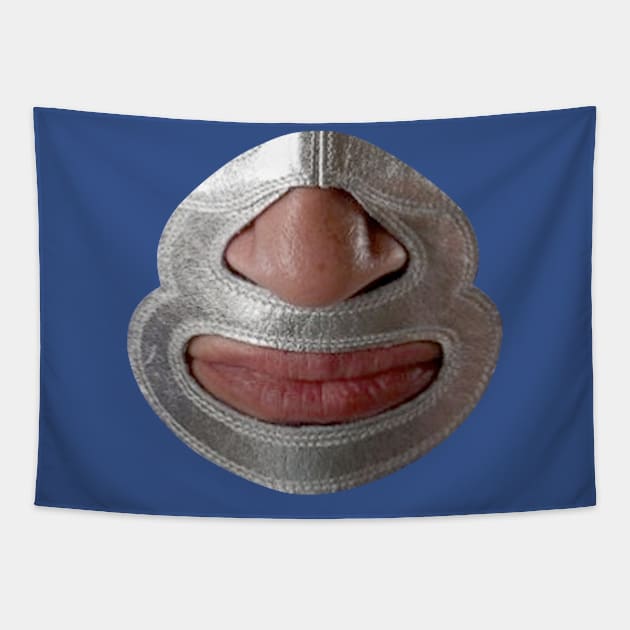 wrestling mask Tapestry by Sauher