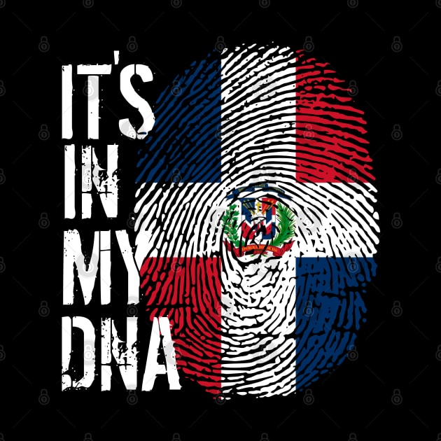 Dominican republic Flag Fingerprint My Story DNA Santo Domingo Domrep by Your Culture & Merch