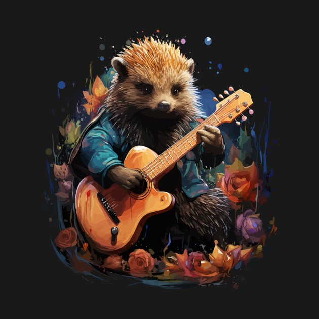 Echidna Playing Guitar by JH Mart