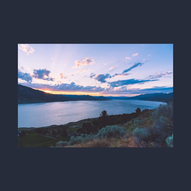 Okanagan Lake Sunset View by Amy-K-Mitchell