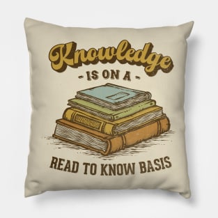 A Read to Know Basis Pillow