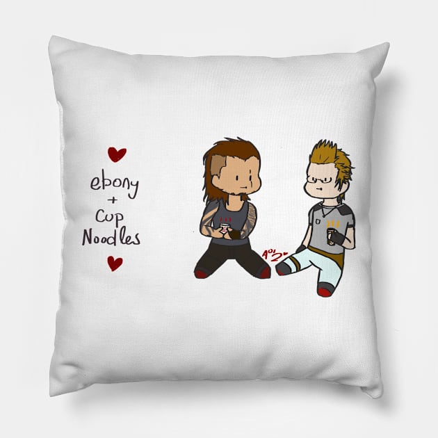 Ignis + Gladio chibi- Final Fantasy XV Pillow by anico-art