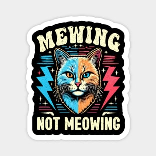Funny Cat Meme Mewing Looks Max Meowing cat Trend Magnet