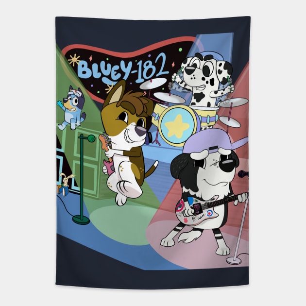 Bluey-182 Tapestry by AmyNewBlue