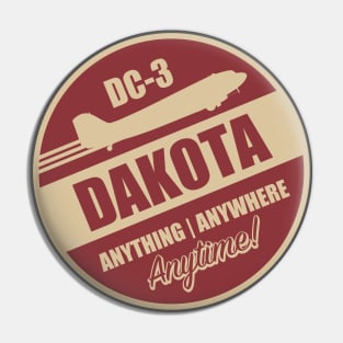 DC-3 Dakota (Small logo) Pin