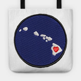 Hawaiian Islands Love Patch Tote