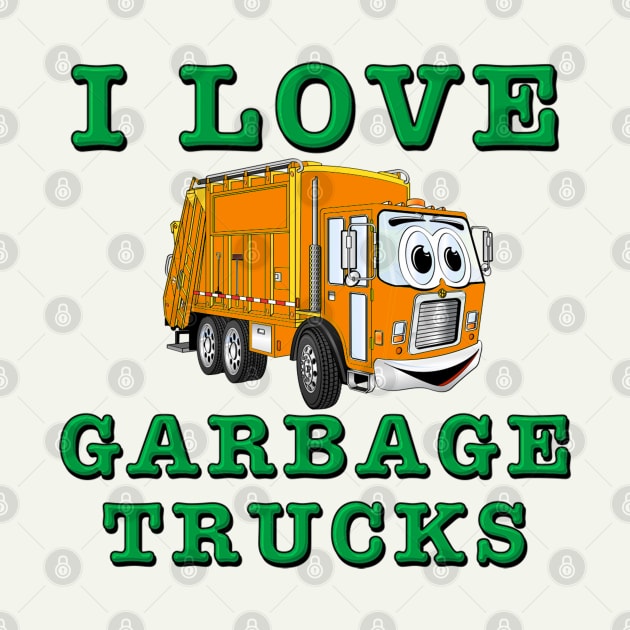 Garbage Truck by Happy Art Designs