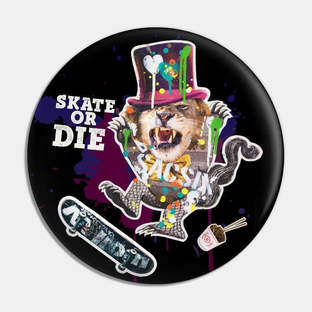 Skate or Die Pin by KOMPLO