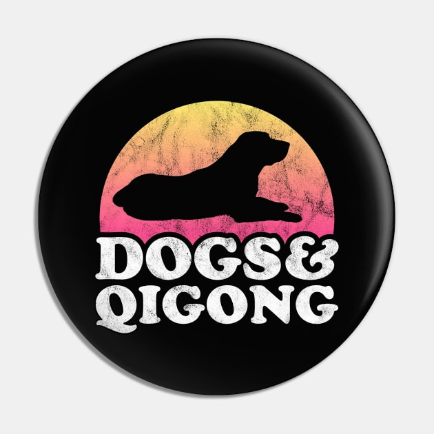 Dogs and Qigong Gift Pin by JKFDesigns