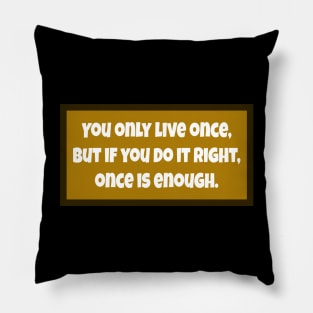 Inspirational Quotes Pillow