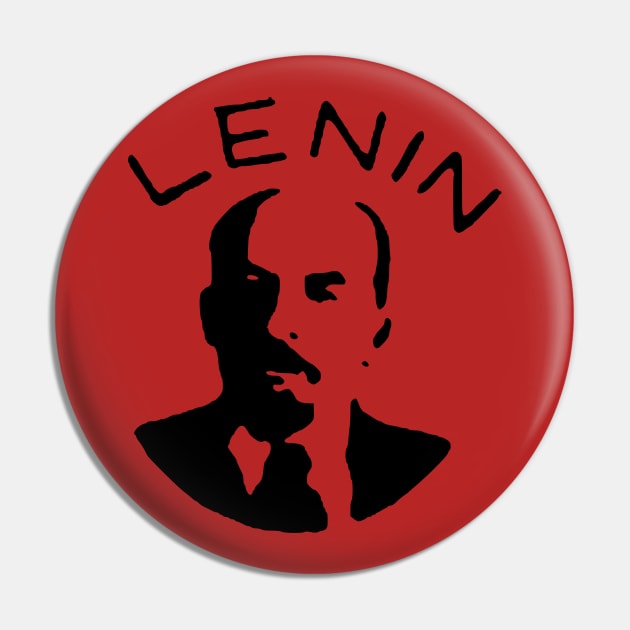 Vladimir Lenin Silhouette - Communist, Communism, Soviet Union, Socialist Pin by SpaceDogLaika