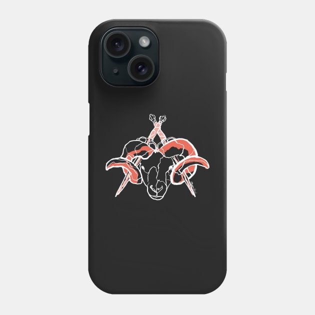 Single Line - Aries (White) Phone Case by MaxencePierrard