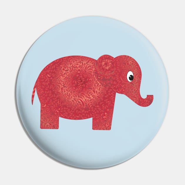 Cute elephant Alabama Pin by candhdesigns