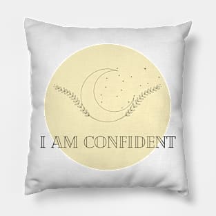 Affirmation Collection - I Am Confident (Yellow) Pillow