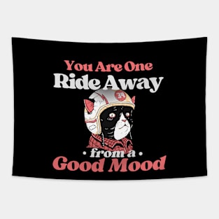 Good Mood Riding Bicycle Tapestry