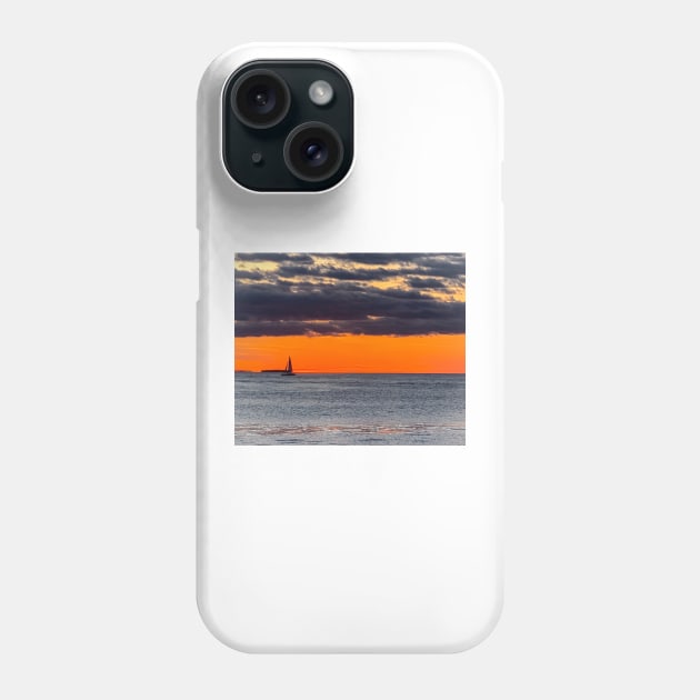 Sailing at Sunset Phone Case by Ckauzmann