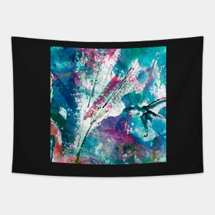 Intuitive Organic Abstract Watercolor in Blue Tapestry