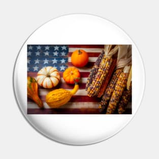 American Autumn Still Life Pin