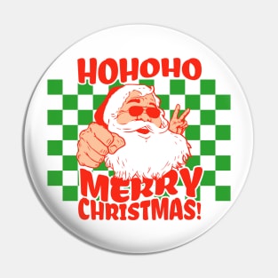 Santa Hipster Pin