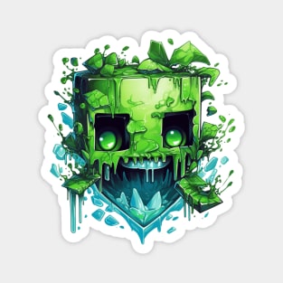 Minecraft Creeper Voxel Monster Character Magnet