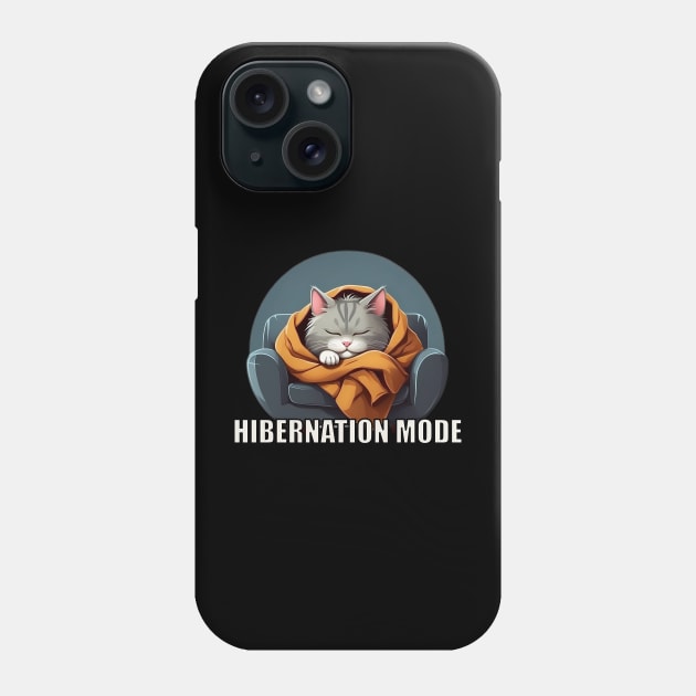 Hibernation Mode Cat Phone Case by BrickheadzBro