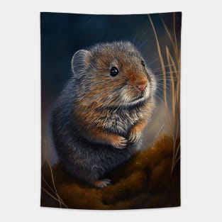 Tundra Vole - Oil Paint Tapestry