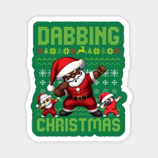 Dabbing Christmas Magnet