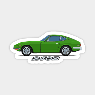 240z Fairlady classic sport coupe side green Magnet
