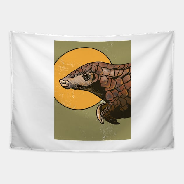 Pangolin Tapestry by shehitsback