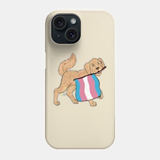 Pride Doggos Alternate: Transgender Goldendoodle Phone Case