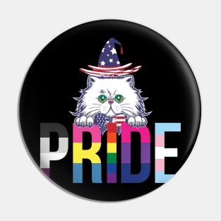 Pride Cat /pride allyship Pin