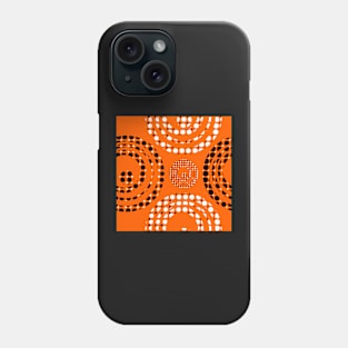 Dotted Spirals 2 Orange Repeat 5748 Phone Case