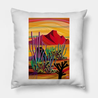 Zen Cactus Garden Pillow