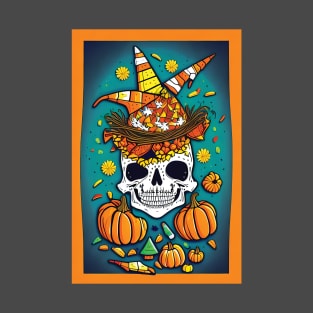 Candy Corn Makes Me Smile - Halloween 2023 T-Shirt