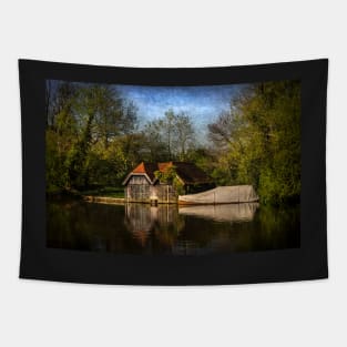 Boat Houses on the River Thames Tapestry