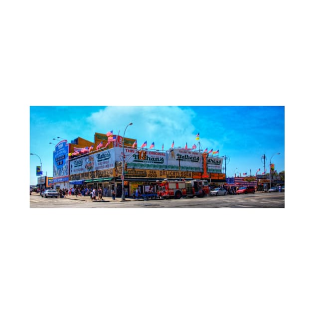 Nathan's Famous Frankfurters, Original Headquarters, Coney Island, Brooklyn, USA by Chris Lord