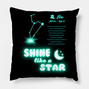 Shine Like A Star - Leo Pillow