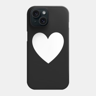 White Heart Phone Case