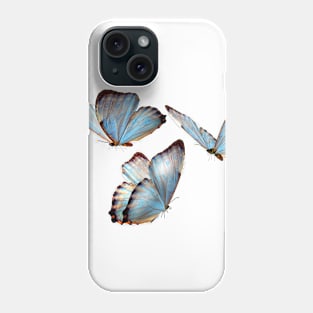 Blue butterflies Phone Case