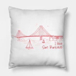 I Love San Francisco Pillow