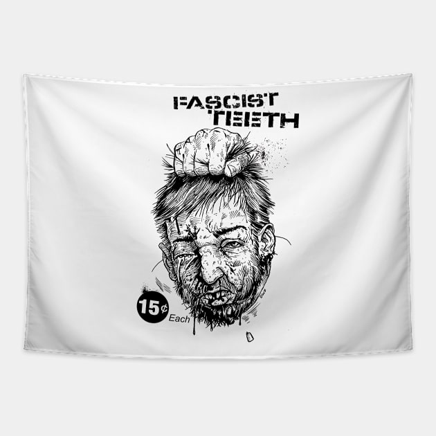 FASCIST TEETH Tapestry by D.W. Frydendall