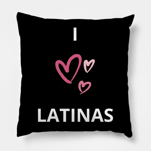 i heart latinas Pillow by vaporgraphic