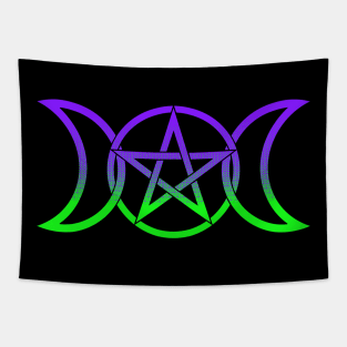 Triple Moon Goddess Tapestry