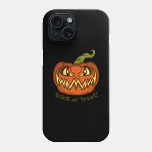 Pumpkin cartoon trick or treat Phone Case