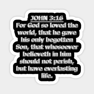 Bible Verse John 3:16 Magnet