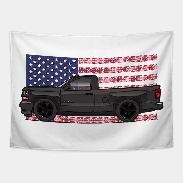 Black USA Tapestry by JRCustoms44