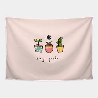 Tiny potted plants Tapestry